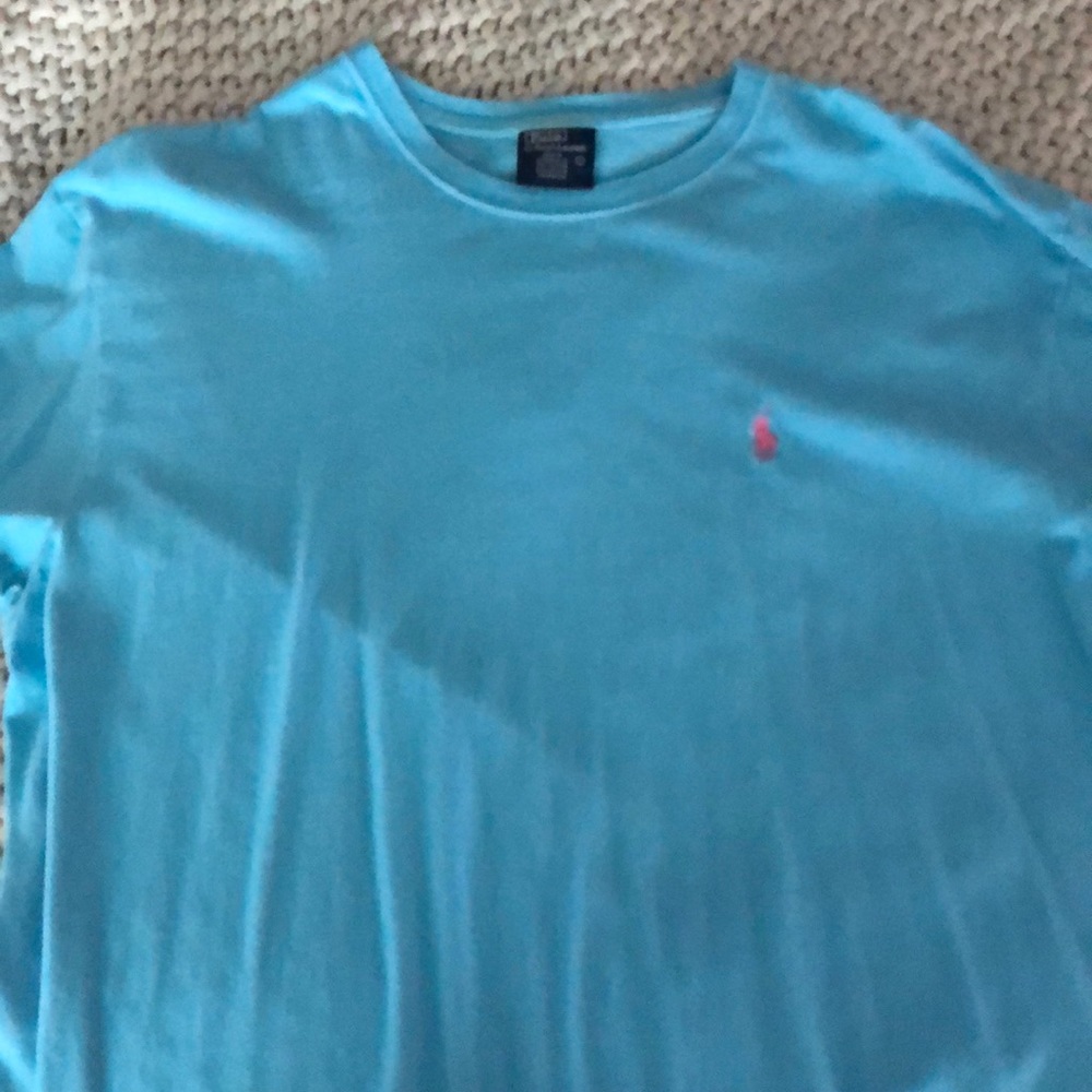 Light blue ss polo t